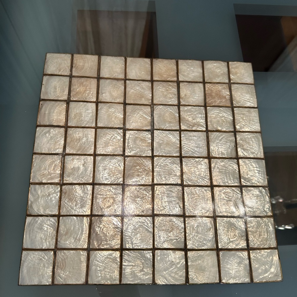 Kim Seybert mother of pearl square placemat set of 6